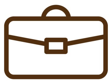 Çalışma çantası, illüstrasyon, beyaz arkaplan üzerindeki vektör.