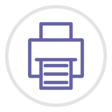 Mavi yazıcı, illüstrasyon, beyaz arkaplan üzerindeki vektör.