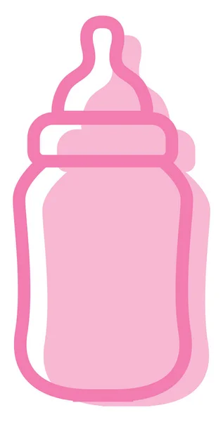 Babyflasche Illustration Vektor Auf Weißem Hintergrund — Stockvektor
