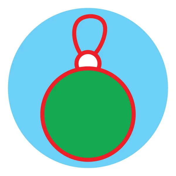 Interesting Green Christmas Tree Decoration Illustration Vector White Background — Stock Vector