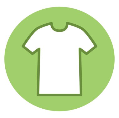 Beyaz tişört, illüstrasyon, beyaz arkaplanda vektör.