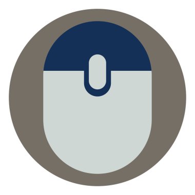 Bilgisayar faresi, illüstrasyon, beyaz arkaplan üzerindeki vektör.