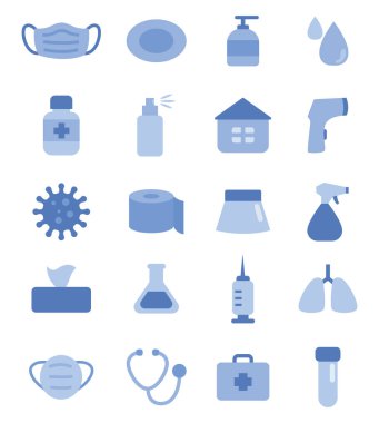 Covid salgını, illüstrasyon, beyaz arkaplan üzerindeki vektör.