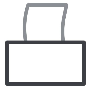 Beyaz peçeteler, illüstrasyon, beyaz arkaplanda vektör.