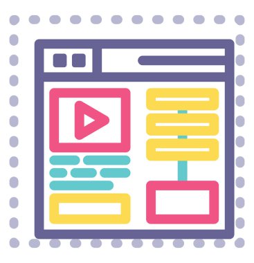 Beyaz arkaplan üzerindeki geliştirme kavramı, illüstrasyon, vektör.