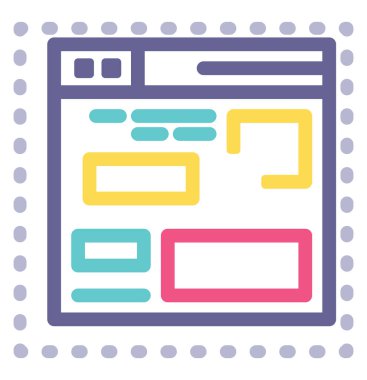 Beyaz arka planda pazarlama, illüstrasyon, vektör.