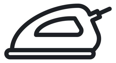 Giyinme demiri, illüstrasyon, beyaz arkaplanda vektör.