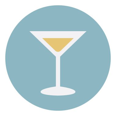 Sarı martini, illüstrasyon, beyaz arka planda vektör..