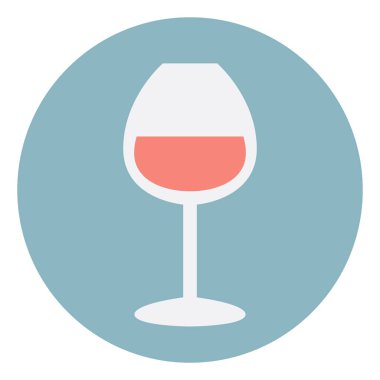 Bir bardak gül, illüstrasyon, beyaz arkaplanda vektör.