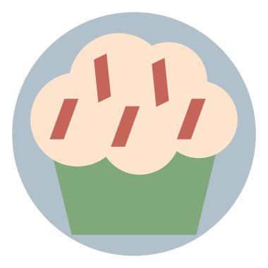 Paskalya çöreği, illüstrasyon, beyaz arka planda vektör.