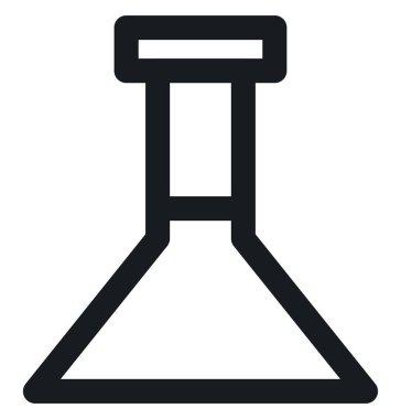 Kimyasal şişe, illüstrasyon, beyaz arka planda vektör..