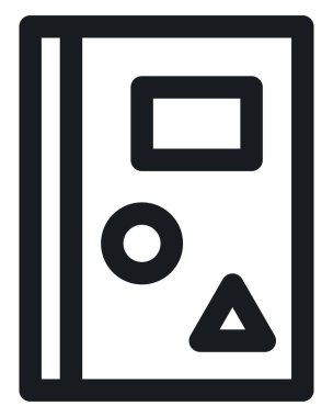 Okul kitapçığı, illüstrasyon, beyaz arkaplan üzerindeki vektör.