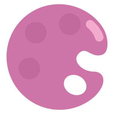 Pembe renk paleti, illüstrasyon, beyaz arkaplan üzerindeki vektör.