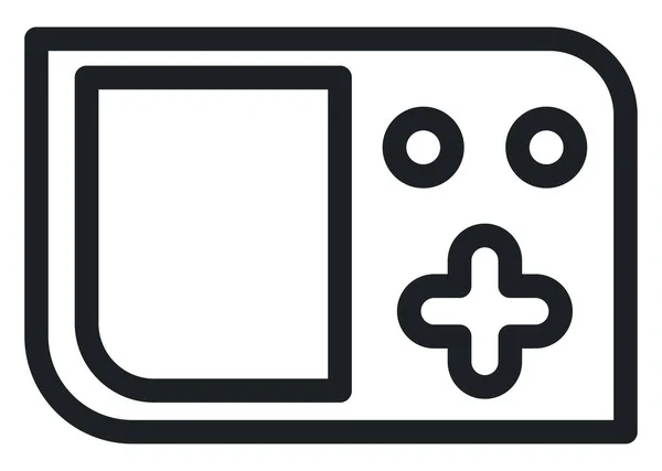 Gaming Pad Εικονογράφηση Διάνυσμα Λευκό Φόντο — Διανυσματικό Αρχείο