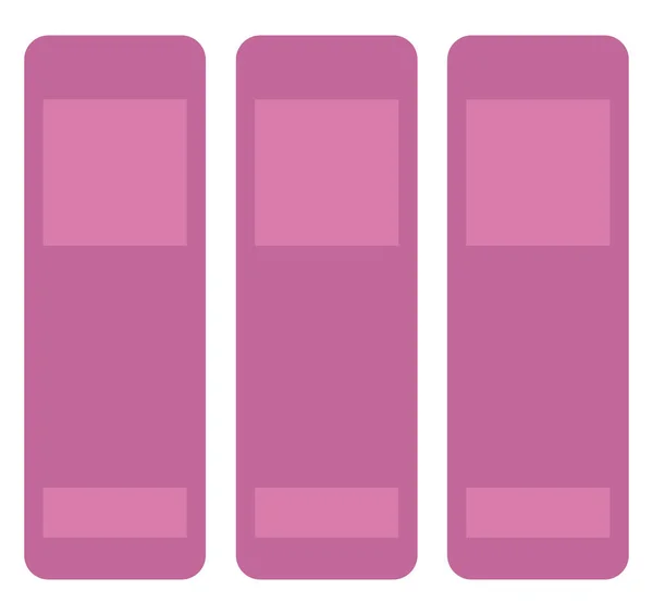ピンクの本 イラスト 白い背景のベクトル — ストックベクタ