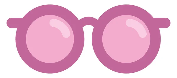 Ροζ Σχολικά Γυαλιά Εικονογράφηση Διάνυσμα Λευκό Φόντο — Διανυσματικό Αρχείο