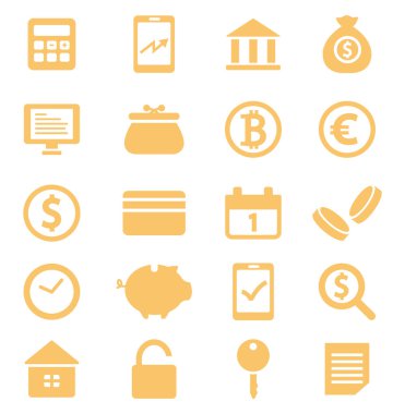 Para finansmanı, illüstrasyon, beyaz arkaplan üzerindeki vektör.