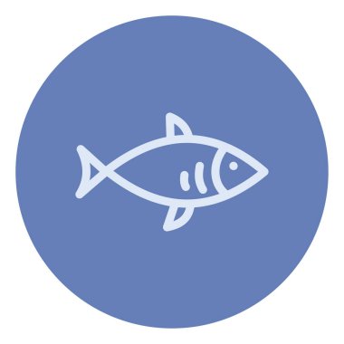 Mavi kemik balığı, illüstrasyon, beyaz arkaplanda vektör.