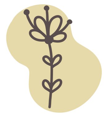 Alstroemerias çiçeği, illüstrasyon, beyaz arkaplan üzerindeki vektör.