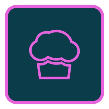 Mor kek, illüstrasyon, beyaz arkaplanda vektör..