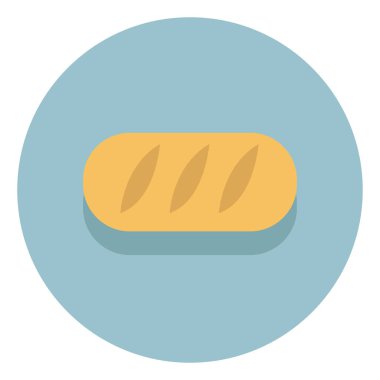 Ekmek çubuğu, illüstrasyon, beyaz arkaplandaki vektör.