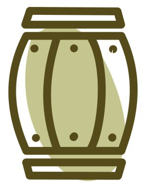 Bahçe varili, illüstrasyon, beyaz arkaplandaki vektör.