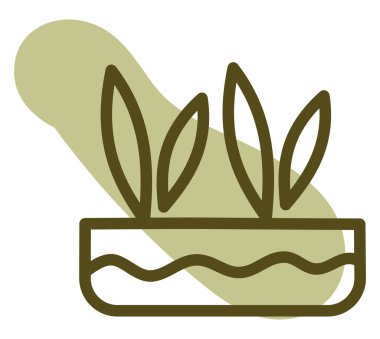 Bahçedeki bitkiler, illüstrasyon, beyaz arka plandaki vektör.