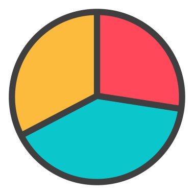 Çember grafik, illüstrasyon, beyaz arkaplan üzerindeki vektör.