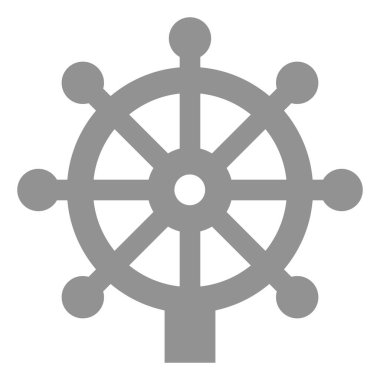 Gemi çarkı, illüstrasyon, beyaz arkaplan üzerindeki vektör.