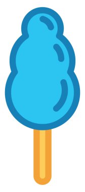 Dondurmayı çubukta, illüstrasyonda, vektörde beyaz arkaplanda tazeleme.