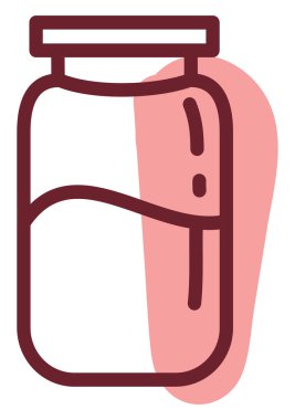 Sağlıklı reçel, illüstrasyon, beyaz arkaplandaki vektör.