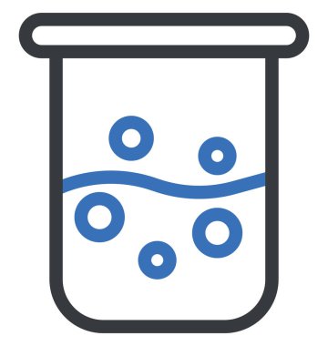 Kimyasal deney, illüstrasyon, beyaz zemin üzerindeki vektör..