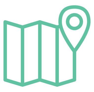 Seyahat konumu, illüstrasyon, beyaz arkaplan üzerindeki vektör.