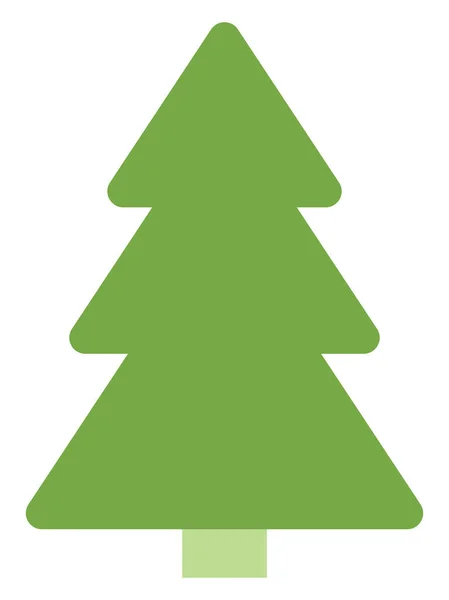 Green Tree Illustration Vector White Background — Stock Vector