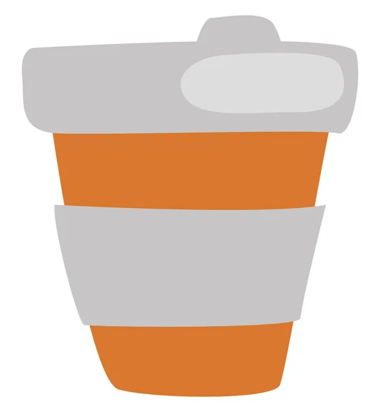 Fastfood Kávé Illusztráció Vektor Fehér Alapon — Stock Vector