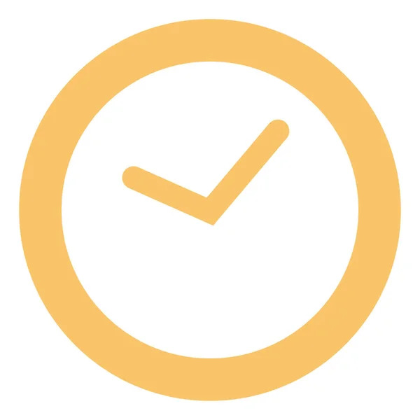Κίτρινο Ρολόι Εικονογράφηση Διάνυσμα Λευκό Φόντο — Διανυσματικό Αρχείο