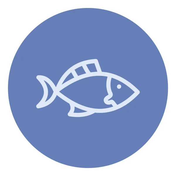 Ψάρι Ζέβρα Εικονογράφηση Διάνυσμα Λευκό Φόντο — Διανυσματικό Αρχείο