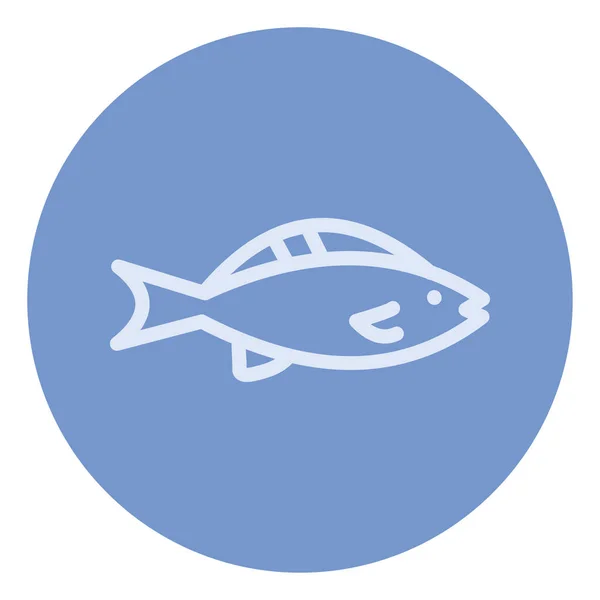 Синяя Мандаринская Рыба Иллюстрация Вектор Белом Фоне — стоковый вектор