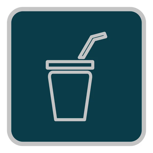 Drink Cup Illustration Vektor Auf Weißem Hintergrund — Stockvektor