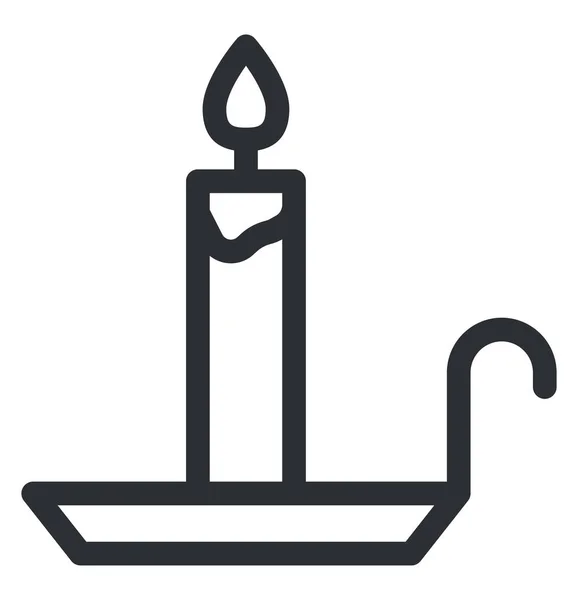Тримач Свічок Ілюстрація Вектор Білому Тлі — стоковий вектор