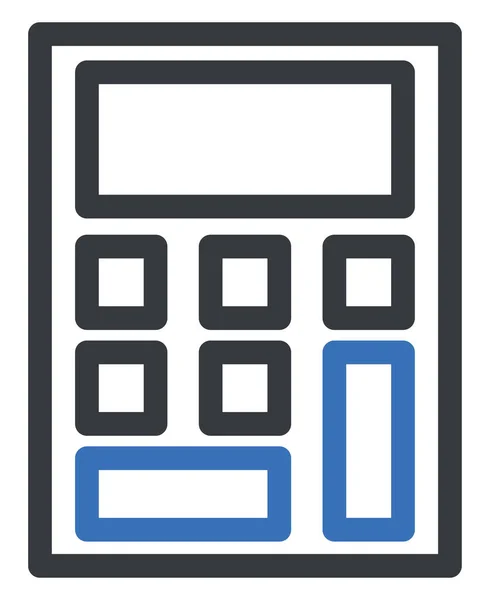 Calculadora Química Ilustración Vector Sobre Fondo Blanco — Vector de stock