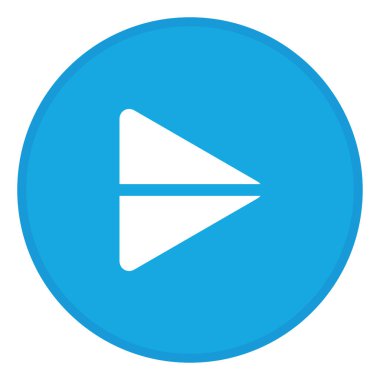 Beyaz arkaplandaki oynat, illüstrasyon, vektöre bas.