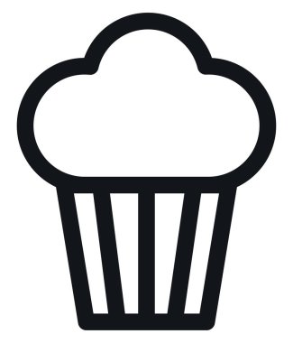 Restoran keki, illüstrasyon, beyaz arka planda vektör..