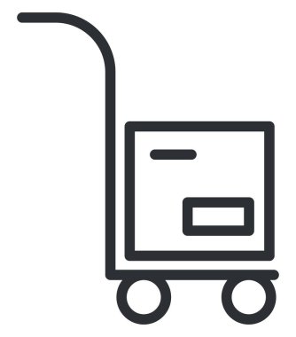 Kutu vagonu, illüstrasyon, beyaz arkaplan üzerindeki vektör.