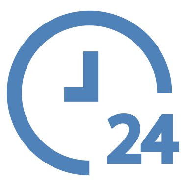 Tüm gün ve gece açık, beyaz arkaplan üzerinde illüstrasyon, vektör.