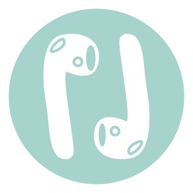 Beyaz hava podları, illüstrasyon, beyaz arkaplandaki vektör.