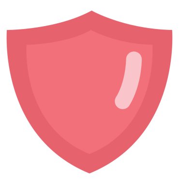 Kırmızı koruma, illüstrasyon, beyaz arkaplandaki vektör.