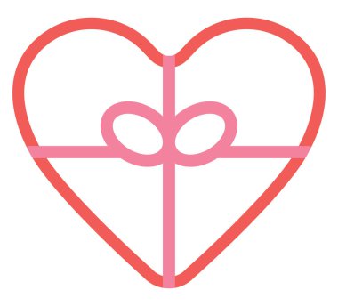 Beyaz arkaplanda kalp, illüstrasyon ve vektör şeklinde mevcut..