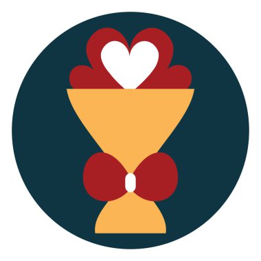 Aşk kutusu, illüstrasyon, beyaz arkaplanda vektör.