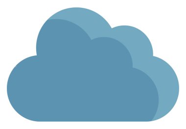 Yağmur bulutu, illüstrasyon, beyaz arkaplandaki vektör.